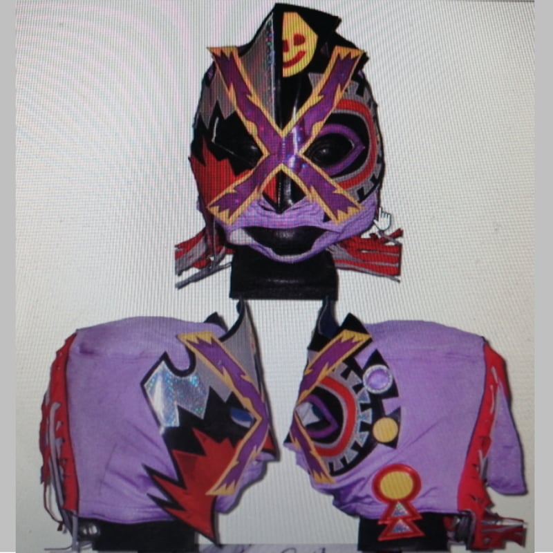 ドクトル・エキス試合用マスク パンティージャ・ゲレーラVer. ブシオ製