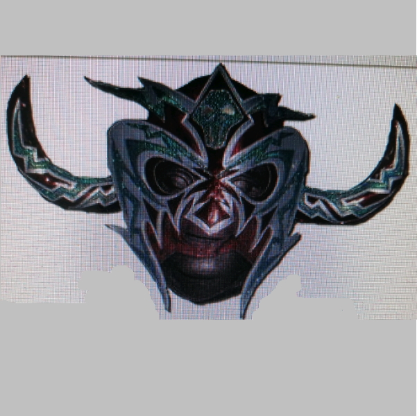 即決！Cooga プロレスマスク サイン入り シコシス試合用マスク ブシオ製【本人使用済み・サイン入り