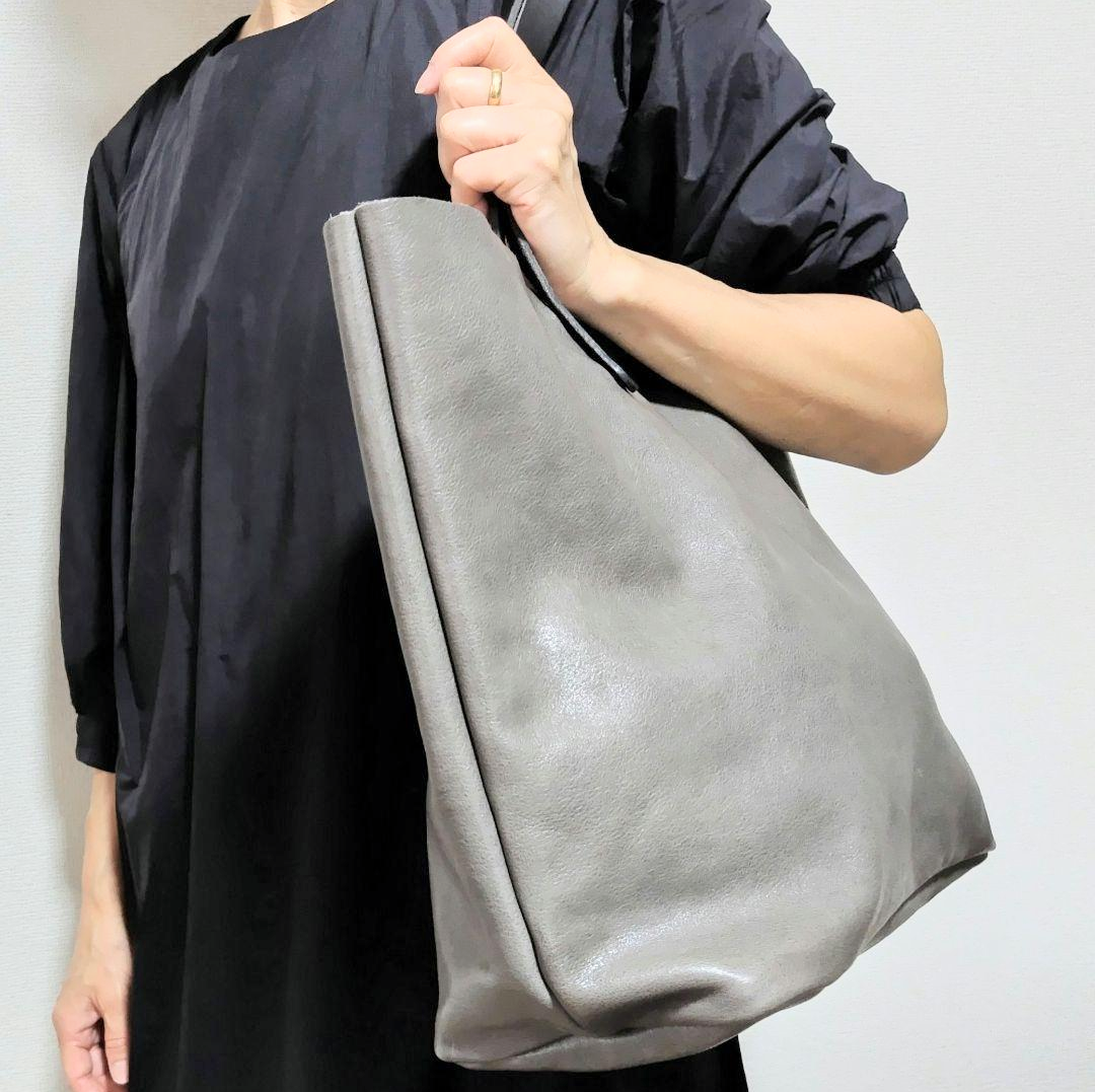 無条件保証付】ハンドメイド トートバッグ ヌメ本革 日本製 クリーマー  