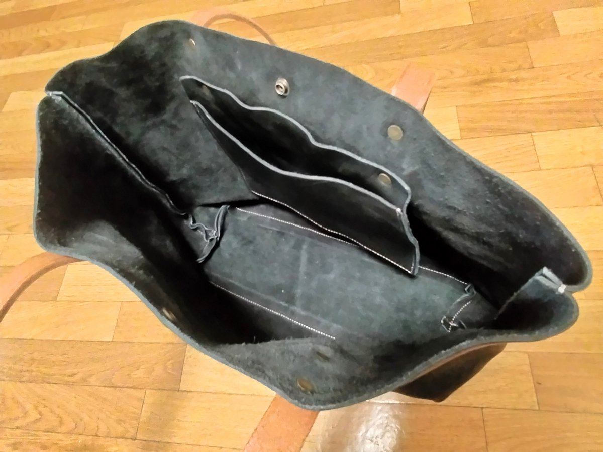 handmade ヌメ本革　トートバッグ　匠職人オリジナル ハンドメイド トートバッグ ヌメ本革 クリーマー加工 ブラック