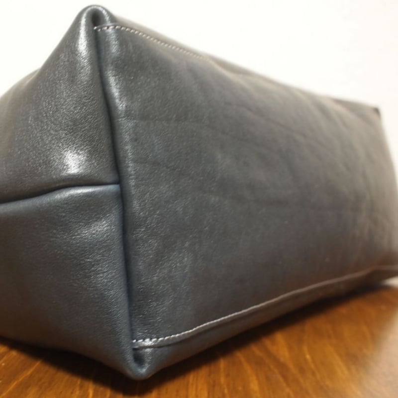 handmade ヌメ本革　トートバッグ　匠職人オリジナル ハンドメイド トートバッグ ヌメ本革 クリーマー加工 ブラック