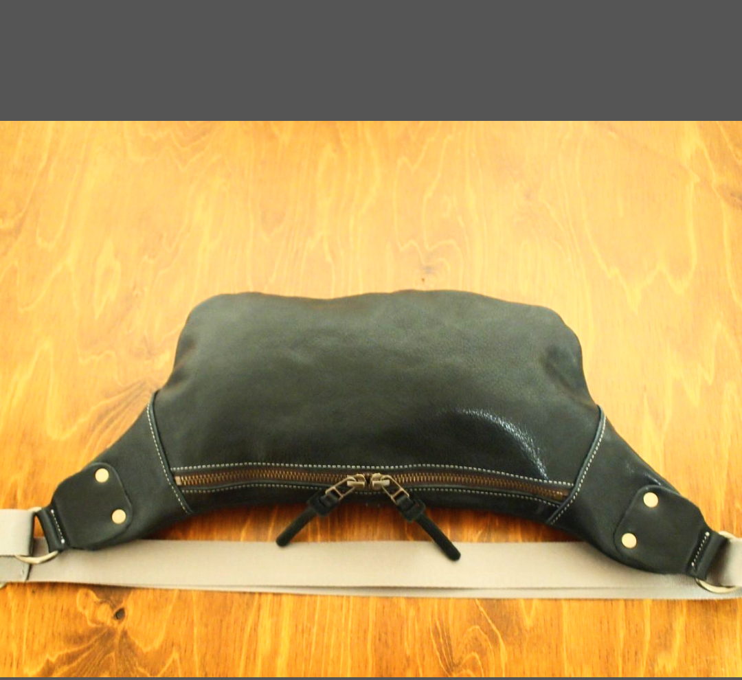 ハンドメイド 日本製 ヌメ本革 ボディバッグ クリーマー加工 匠職人