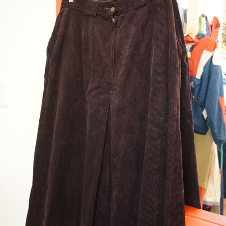 corduroy long skirt