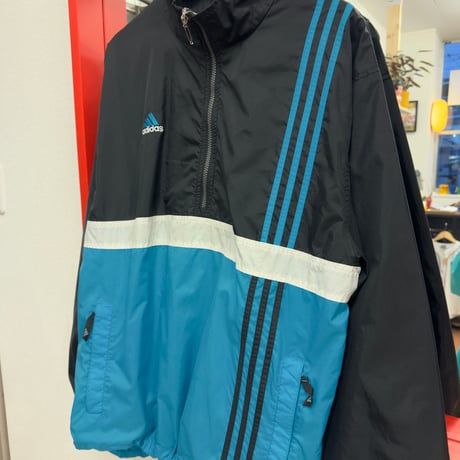 adidas half zip nylon jacket