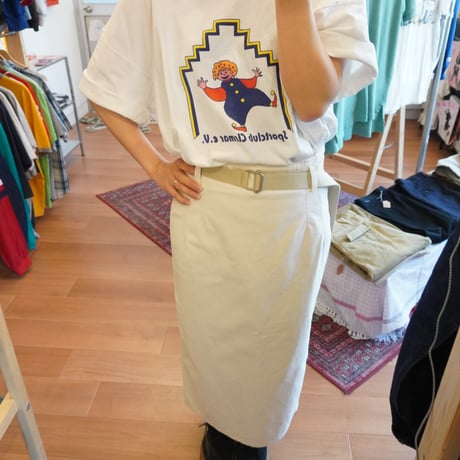 100%cotton tight skirt