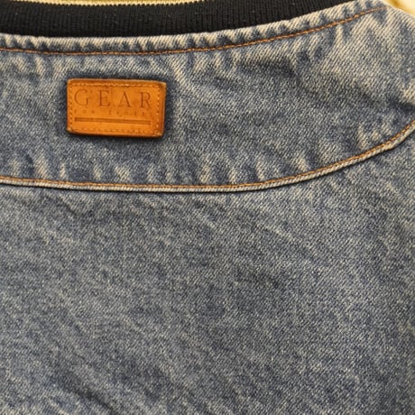 US NAVY denim stadium jacket
