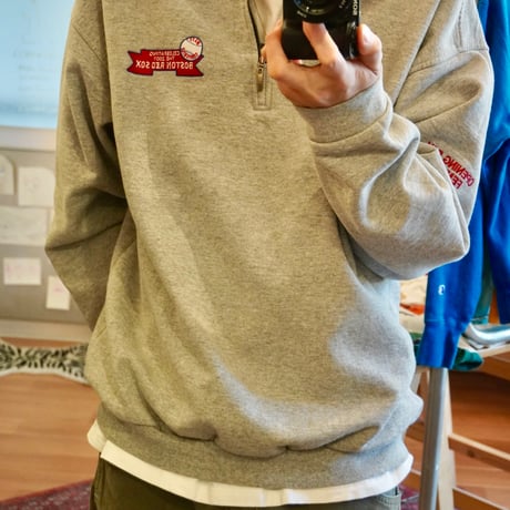 BOS REDSOX half zip sweat