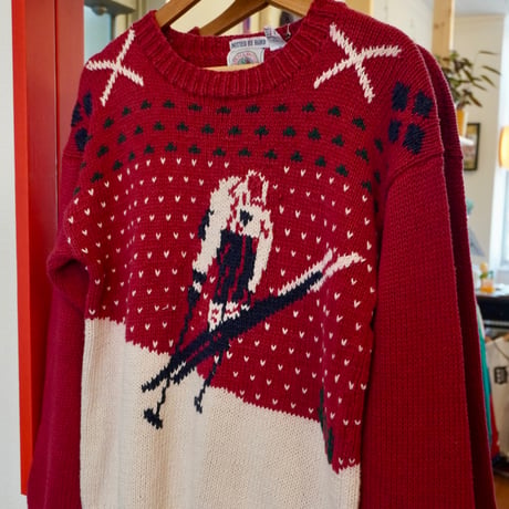 knit "knitted by hand"