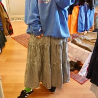 gingham check skirt