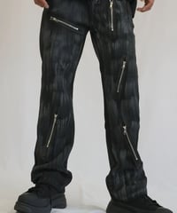 DARK WASH ZIP DENIM