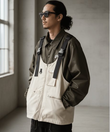 PZZLE COTTON UTILITY VEST