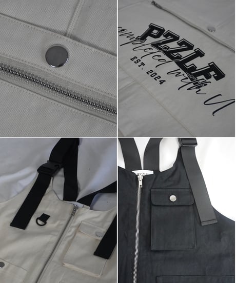 PZZLE COTTON UTILITY VEST