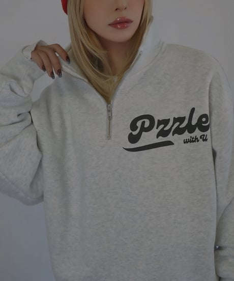 LOGO HALF ZIP SWEAT
