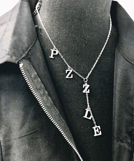 PZZLE DROP CHARM NECKLACE