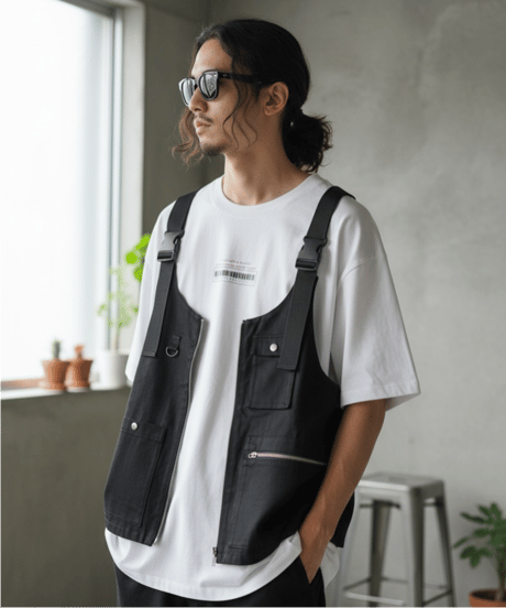 PZZLE COTTON UTILITY VEST