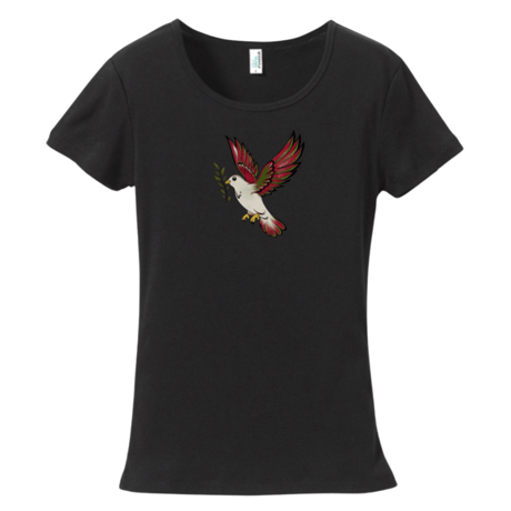 Bird of Freedom 自由の鳥  Tシャツ（ぴったりフィット）