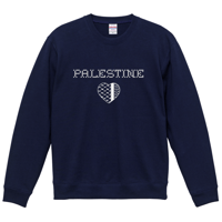 Palestine Kuffiyeh Heart スウェット