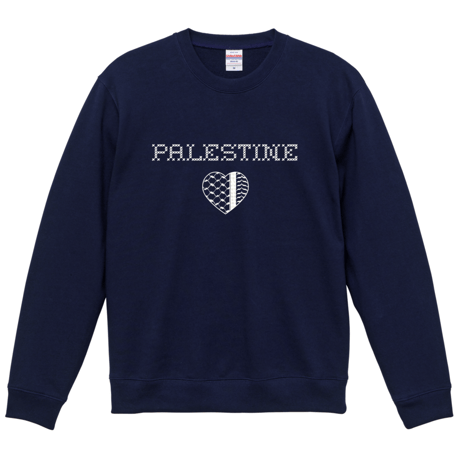 Palestine Kuffiyeh Heart スウェット