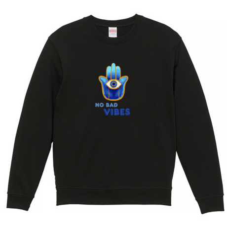 "No Bad Vibes" Evil Eye スウェット（全３色）