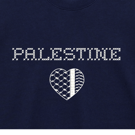 Palestine Kuffiyeh Heart スウェット