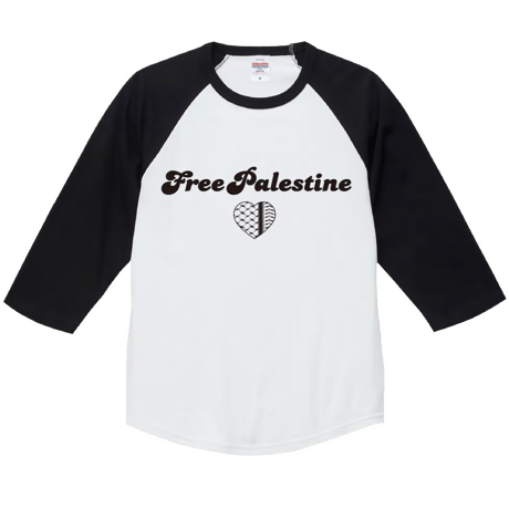 Free Palestine Raglan Tee（フリーパレスチナ・ラグランTシャツ）