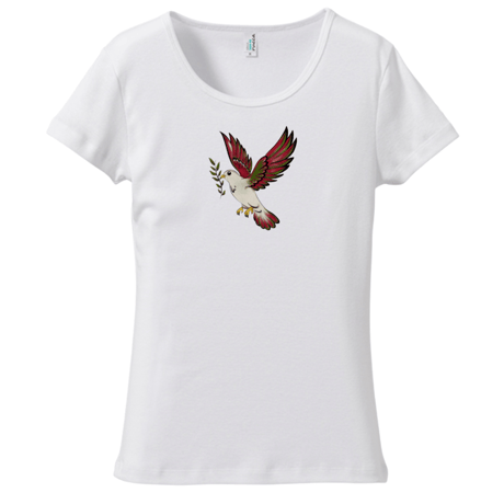 Bird of Freedom 自由の鳥  Tシャツ（ぴったりフィット）