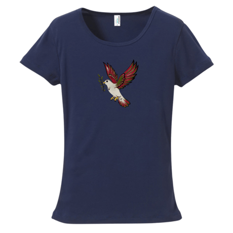 Bird of Freedom 自由の鳥  Tシャツ（ぴったりフィット）