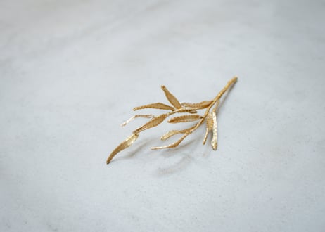 ［小］花挿 松竹梅　- 真鍮平織金銀よりどり3点 -