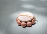 リングピロー縁　- 正絹桜×玉薄紅 -