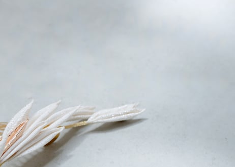 鶴の羽根　- 正絹白金 -