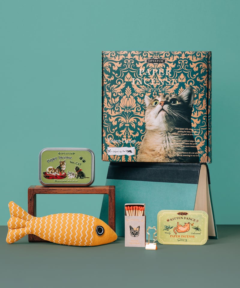 OPTATUM Paper Incnese Pet kitten dance set | オプ