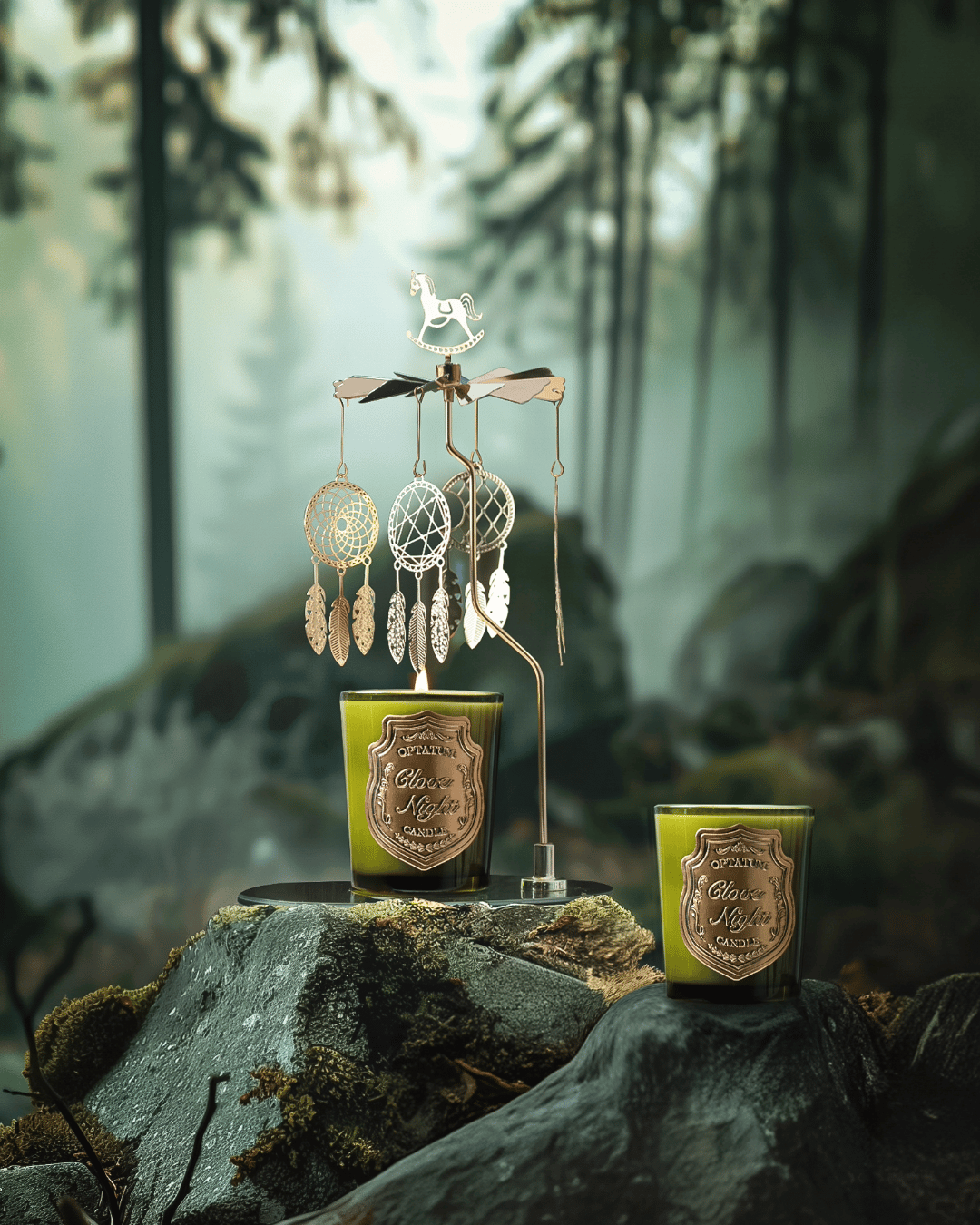 パワースポットのアリゾナ州取り寄せセルナイトキャンドル～ OPTATUM Candle Clove Night set | オプタウム キャンドル クロ