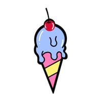BLUE ice cream