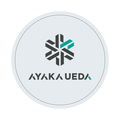AYAKA UEDA ステッカー White Black Set