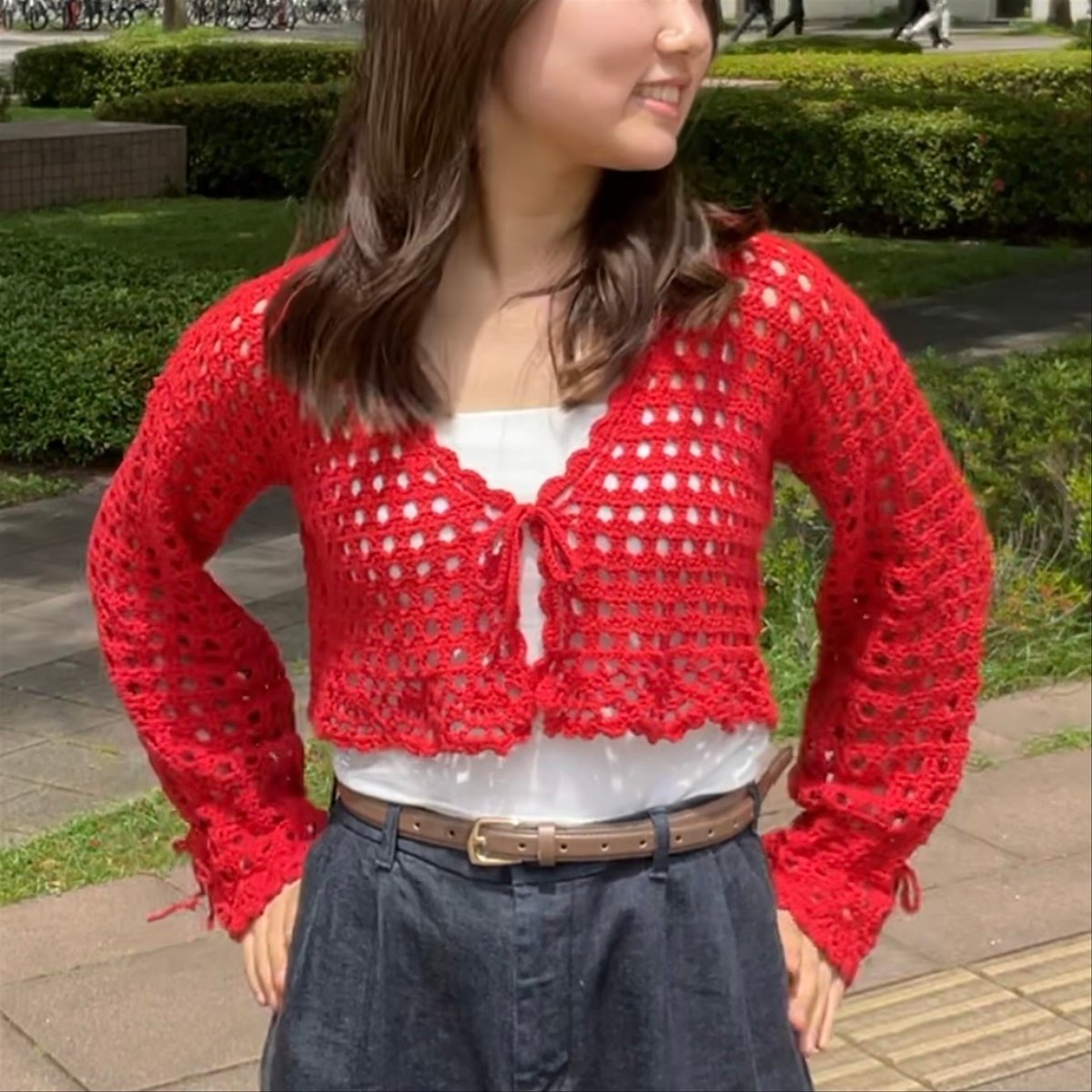 夏のさざなみカーディガンのレシピ | mai kuma's pattern shop