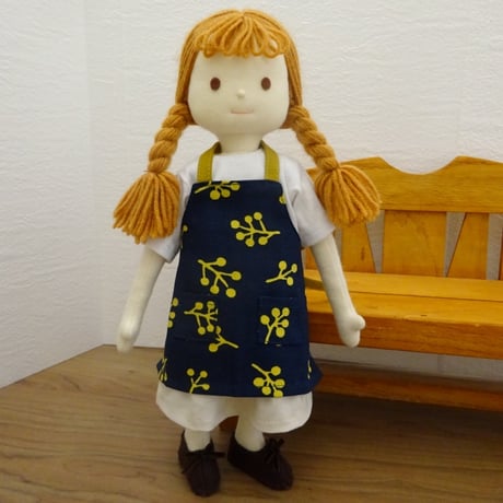 人形用 エプロン リトルツリー 紺