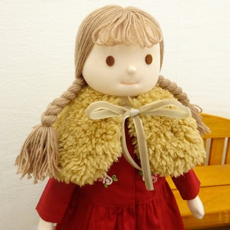 着せ替え人形 バラの刺繍 ワンピース 女の子 LB8-2 34cmサイズ