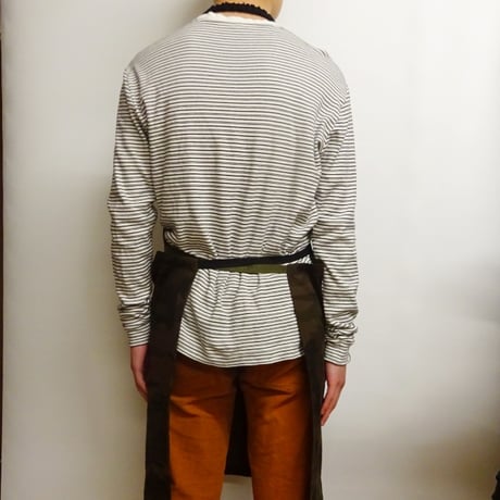 色違い 前結び エプロン 迷彩柄 LLサイズ 155 160 165 170