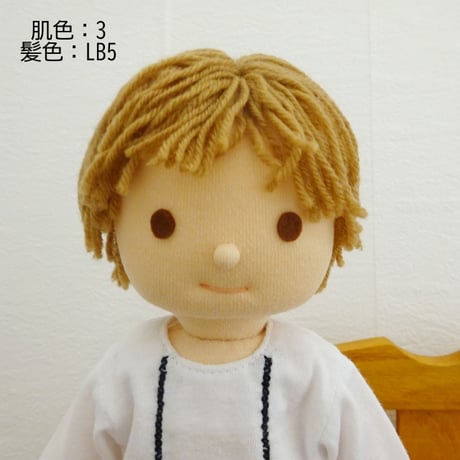 着せ替え人形 男の子 カメラ Tシャツ ニット帽 布人形 LB5-3 34cmサイズ