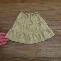 人形用 ティアードスカート ベージュ