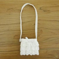 人形用 レース ポシェット 白