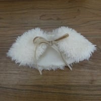 人形用  ファーケープ アイボリー
