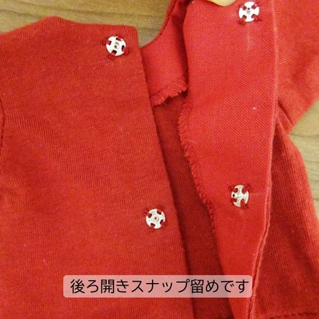着せ替え人形 赤いTシャツ 女の子 セット LB4-1 34cmサイズ