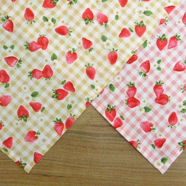 ａ.様　確認用　いちご　ピンク　ランチクロス　46×46 a.様 確認用 いちご ピンク ランチクロス 46×46 ランチマット
