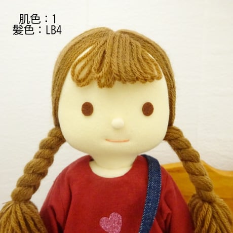 着せ替え人形 赤いTシャツ 女の子 セット LB4-1 34cmサイズ
