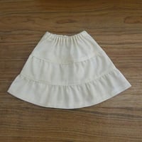 人形用 ティアードスカート クリーム