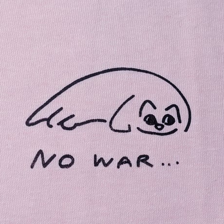 NO WARねこ　ワンポイントTシャツ