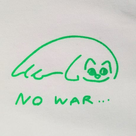 NO WARねこ　ワンポイントTシャツ