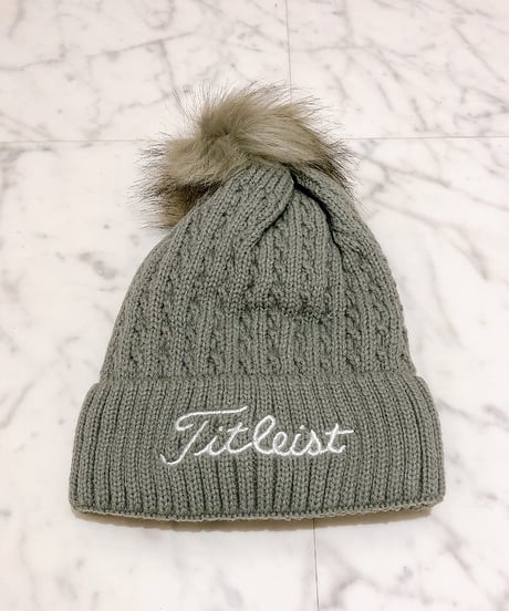 【Titleistタイトリスト】ニットキャップ ファー付きニット帽子