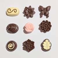 【70】1セット9個200円・デコパーツ・チョコレート・バレンタイン※食べられません